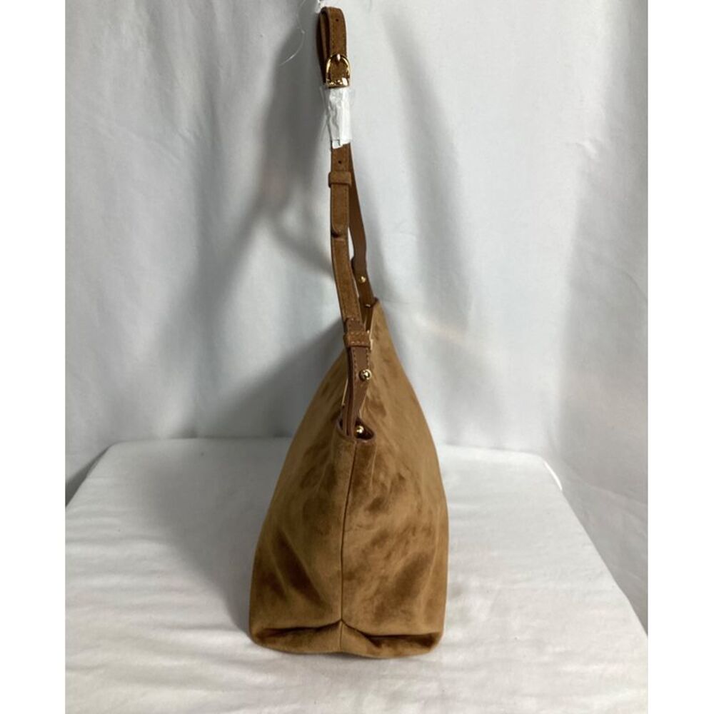 Pre Loved Khaite Vintage Suede Leather Handbag Women brown | ochre Crossbody - Picture 6 of 8
